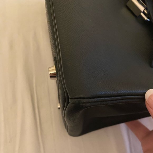 Hermes Birkin 25 Black Palladium Hardware - Picture 5 of 6